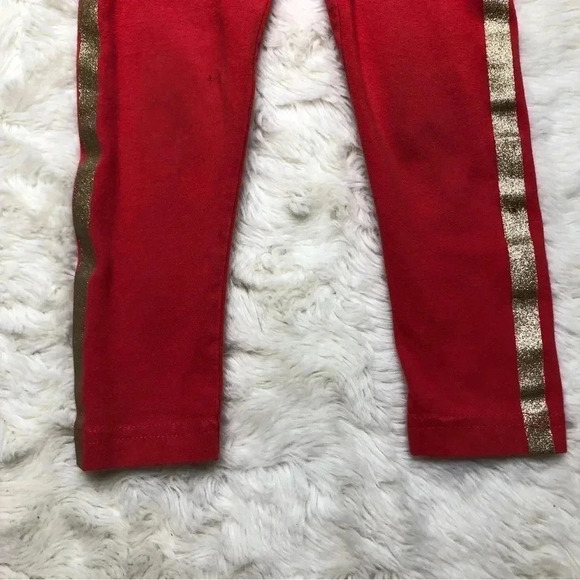 Carter’s Sweatpants Orange-ish  Red Shiny Gold Size 3T - Picture 2 of 16